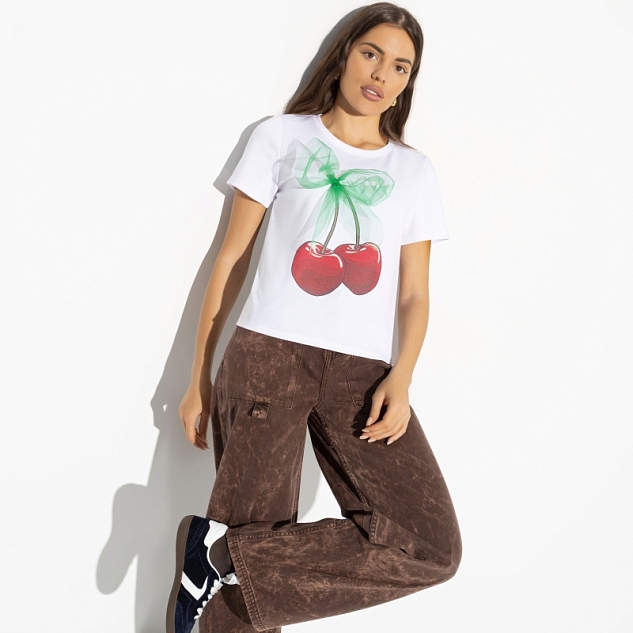 Футболка Манерная принцесса (cherries) 