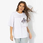 Футболка Идеальная гармония (модная). Состав: 65% п/э, 30% вискоза, 5% стрейч