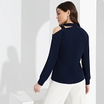Туника Прогулка по Парижу (dark blue). Состав: 75% полиэстер, 20% вискоза, 5% эластан