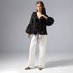 Блуза Пленительная грация (черная). Состав: 100% хлопок