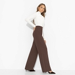 Брюки Модный экстаз (шоколад). Состав: 95% полиэстер, 5% эластан