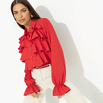 Блуза эффектная Гипнотический стиль (красная)