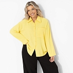 Рубашка свободного кроя Создала себя сама (желтая)
