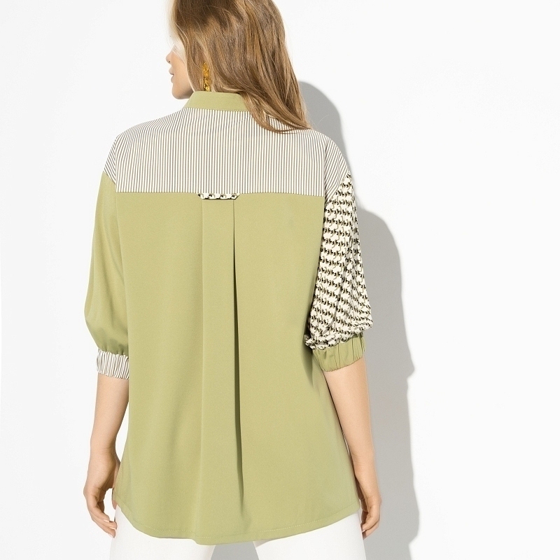 Стильный имидж (elegant green). Состав: 65% п/э, 15% вискоза, 15% хлопок, 5% спандекс