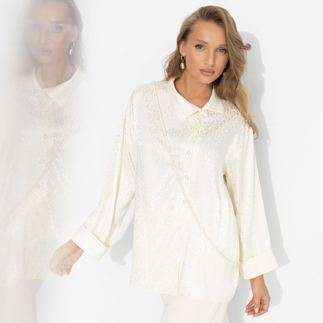 Блуза Шёлковый характер. Состав: 100% полиэстер