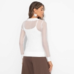 Лонгслив Секретное оружие гардероба. Состав: 60% вискоза, 35% п/э, 5% эластан