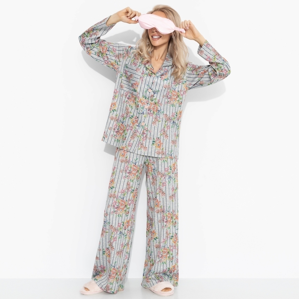 Брючный костюм Ритуал спокойствия (2 в 1). Состав: 65% п/э, 30% вискоза, 5% спандекс