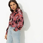 Рубашка нарядная Цветущее очарование (эффектная)