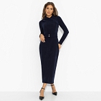 Платье Принимаю вызов (синее). Состав: 95% п/э, 5% спандекс