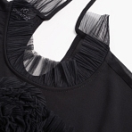 Блуза Мелодия сердца (ночь). Состав: 98% п/э, 2% спандекс