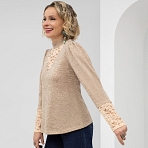 Туника Творческая суперледи (нежная ваниль). Состав: 80% п/а, 20% вискоза