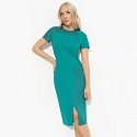 Платье из трикотажа Шлейф юности (green)