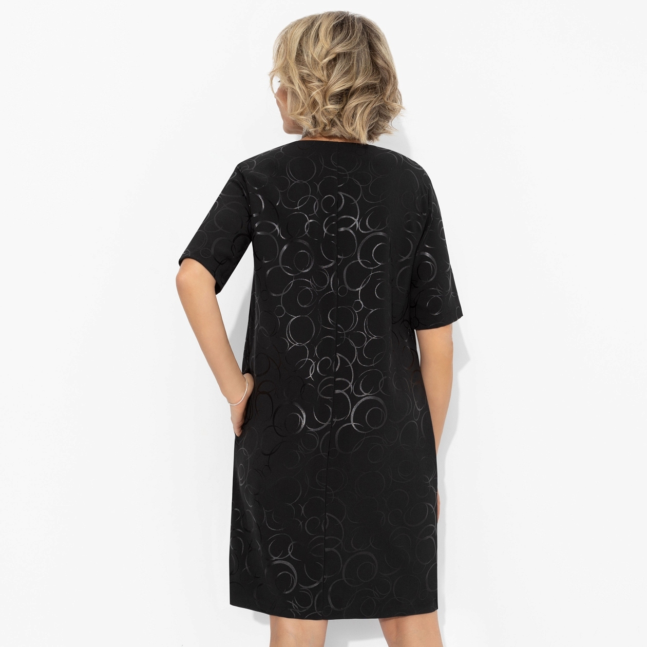 Виртуальные будни (фэшн). Купить женские нарядные платья оптом от производителя. Платье Виртуальные будни (фэшн). Состав: 95% полиэстер, 5% эластан