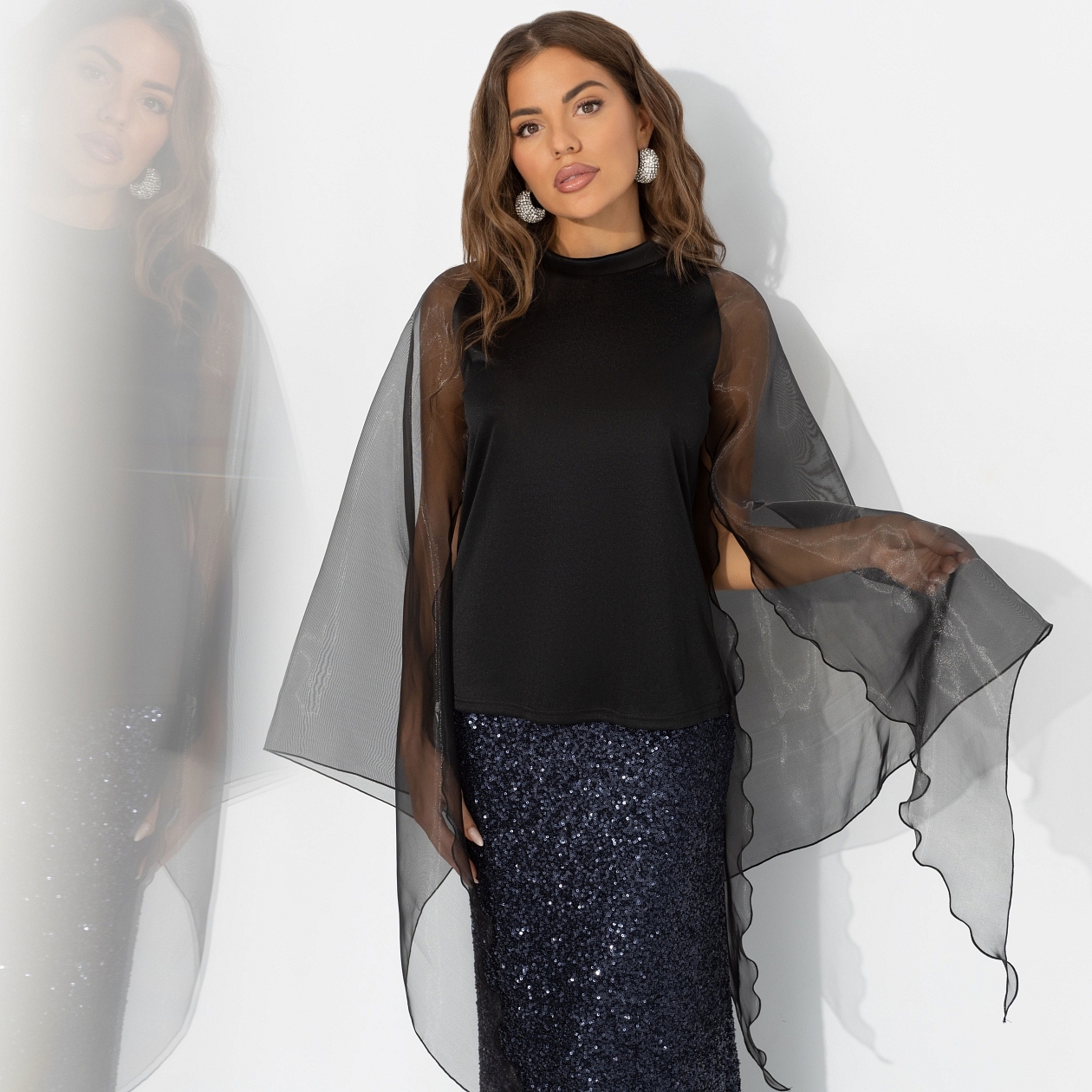 Блуза Незаменимая. Состав: 95% п/э, 5% эластан