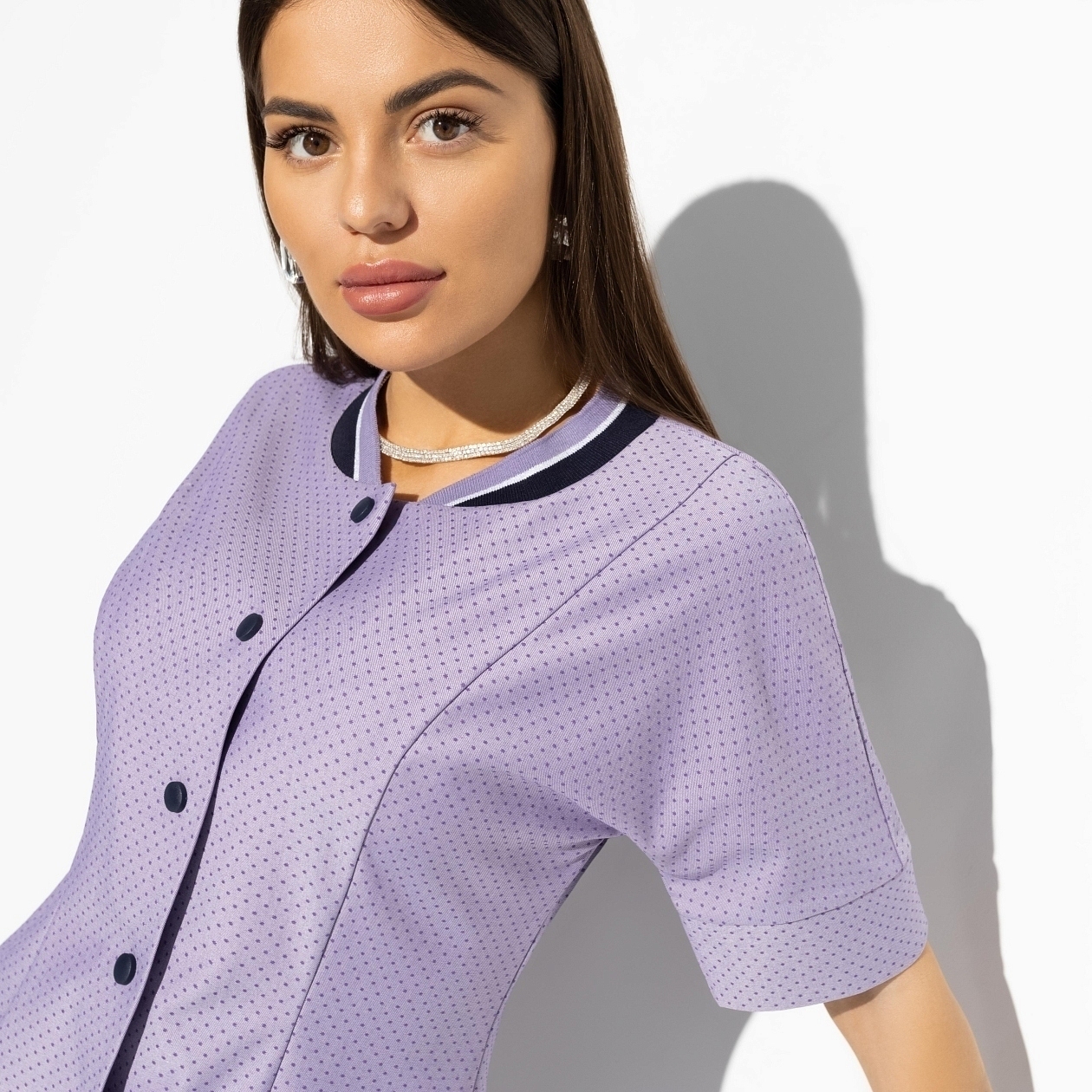 Брючный костюм Утонченный стиль (lady lilac, 2 в 1). Состав: 65% п/э, 30% вискоза, 5% спандекс