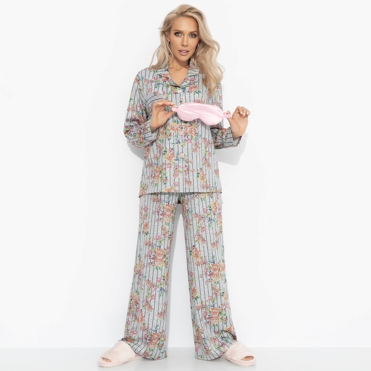 Брючный костюм Ритуал спокойствия (2 в 1). Состав: 65% п/э, 30% вискоза, 5% спандекс