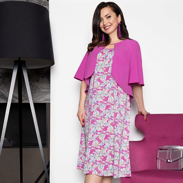 Платье На пике популярности (фуксия) 