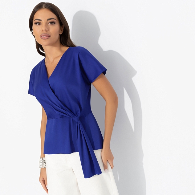 Блуза Откройся желаниям (синяя) 