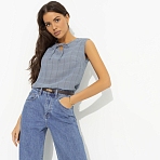 Блуза с выточками Легкое настроение (cage)