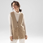 Жилет на подкладе с кружевом Искусство переговоров 