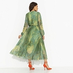 Летящие мгновения (green, new). Купить женские нарядные платья оптом от производителя. Платье Летящие мгновения (green, new). Состав: 100% полиэстер