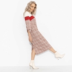 Платье Влюблена в себя (красное). Состав: 65% п/э, 30% вискоза, 5% спандекс