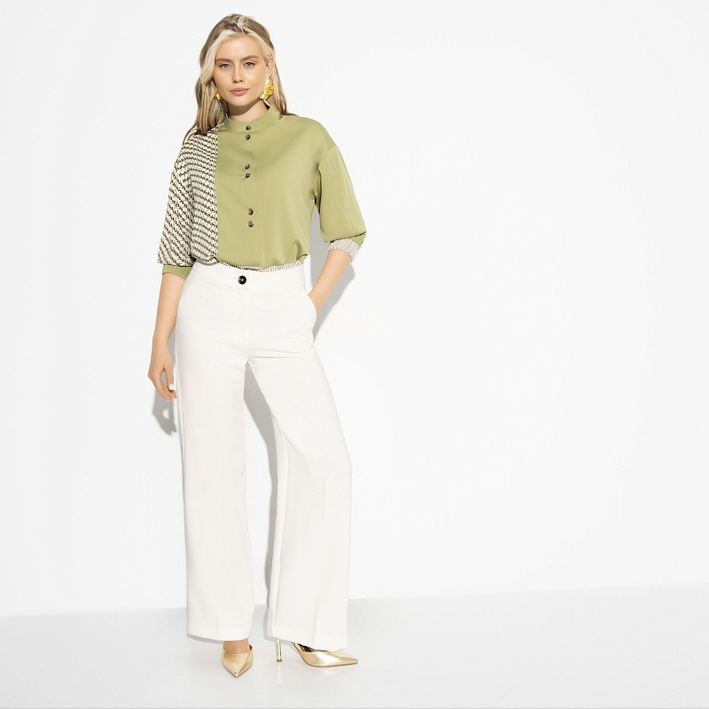 Стильный имидж (elegant green). Состав: 65% п/э, 15% вискоза, 15% хлопок, 5% спандекс