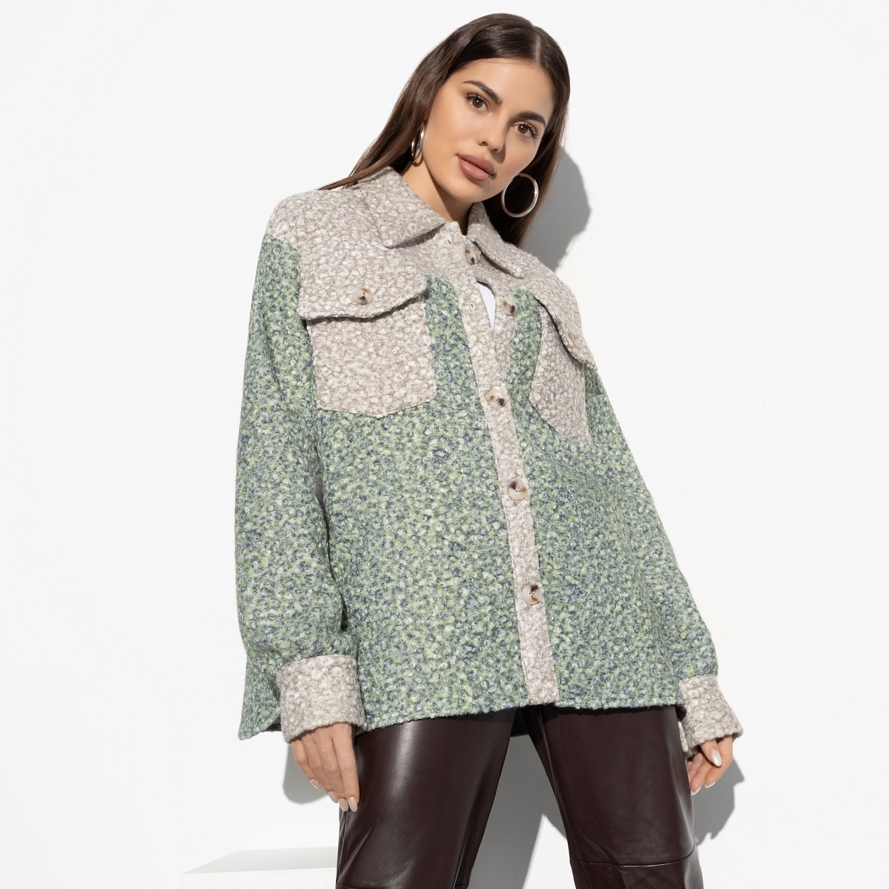 Нельзя не влюбиться (green beige). Состав: 100% п/э