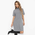 Платье Словно впервые (серое). Состав: 75% нейлон, 22% хлопок, 3% спандекс