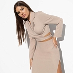 Жакет Стильная сенсация (beige). Состав: 95% п/э, 5% эластан