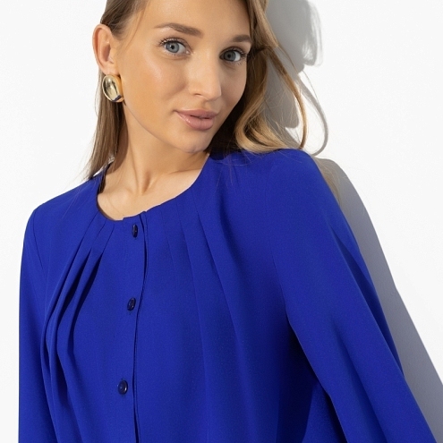 Блуза Миг совершенства (electric blue). Состав: 95% полиэстер, 5% эластан