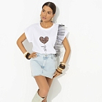 Футболка с декором из сетки Где стиль, там и ты (new picture)