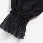 Блуза Мелодия сердца (ночь). Состав: 98% п/э, 2% спандекс