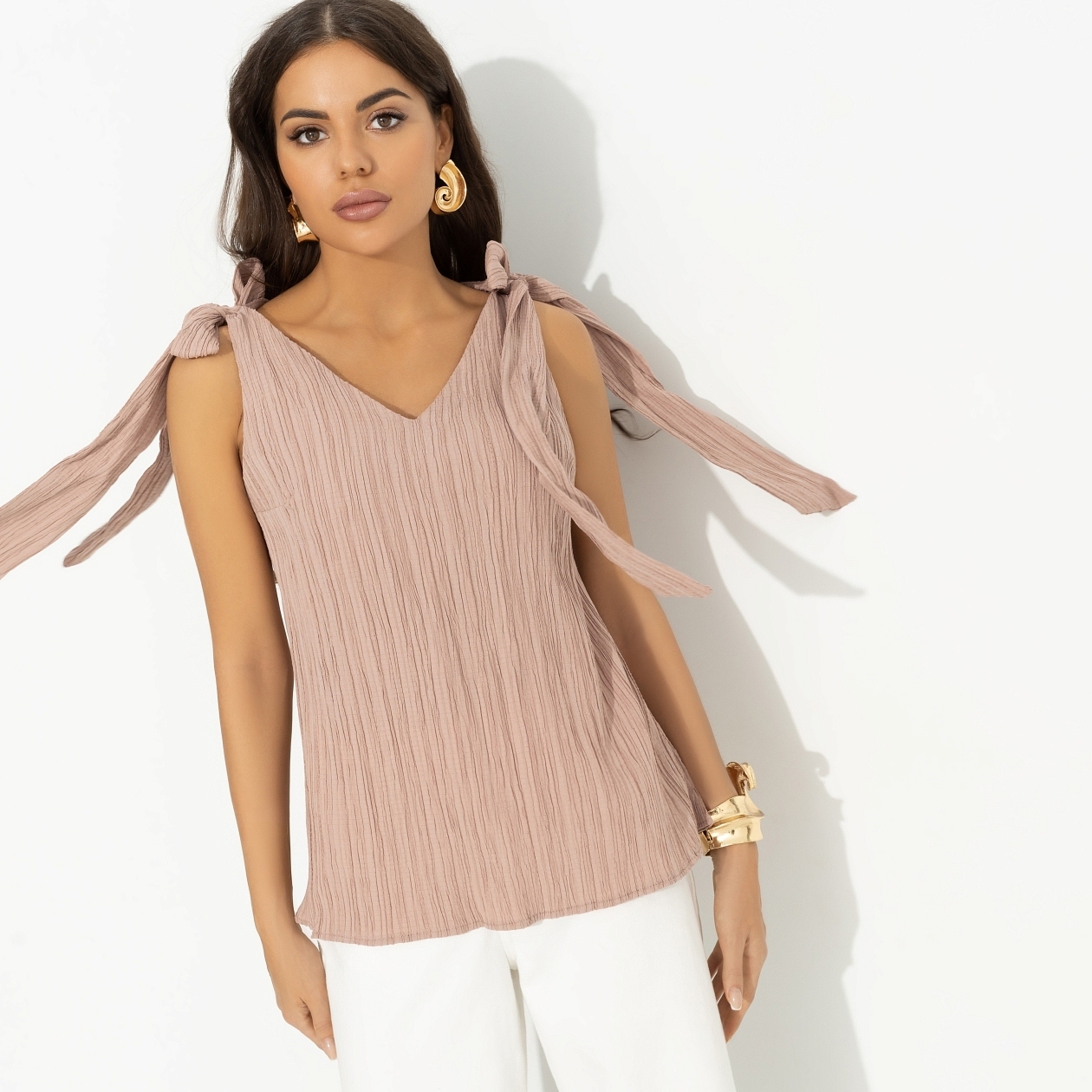 Ты мой идеал (коричневый). Купить женский Топ оптом от производителя.