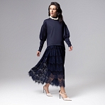 Платье История в кружевах. Состав: 65% полиэстер, 30% вискоза, 5% спандекс