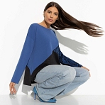 Туника Геометрия стиля (blue fashion). Состав: 75% полиэстер, 20% вискоза, 5% спандекс