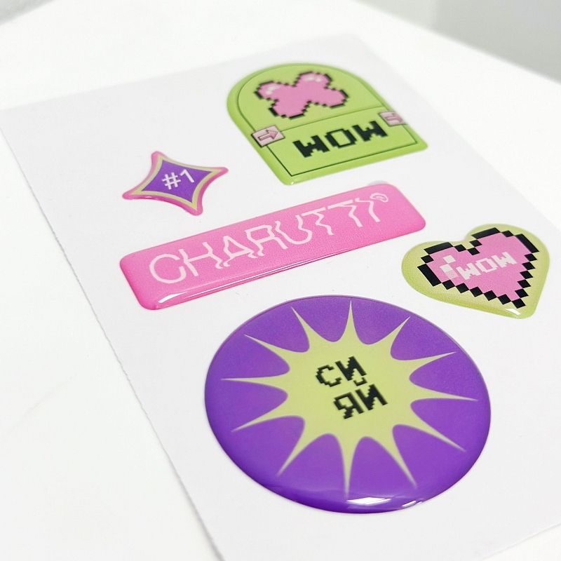 CHARUTTI Love (wow!). Состав: 5 объемных стикеров