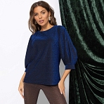 Блуза Предвкушение встречи (сияние). Состав: 95% п/э, 5% эластан