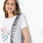 Футболка Завоюй меня (heart). Состав: 65% п/э, 30% вискоза, 5% стрейч