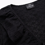 Блуза Пленительная грация (черная). Состав: 100% хлопок