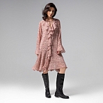 Платье с воланами Для восхищенных взглядов (pink)