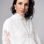 Бомбер Секрет смелости (белоснежный). Состав: 95% полиэстер, 5% спандекс