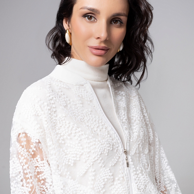 Бомбер Секрет смелости (белоснежный) 