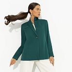 Жакет с асимметричным воротником Дерзкий силуэт (зелёный)
