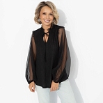 Блуза Вечная привилегия (блеск). Состав: 98% п/э, 2% спандекс