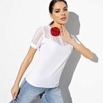 Футболка Мои желания (magic white). Состав: 65% п/э, 30% вискоза, 5% спандекс