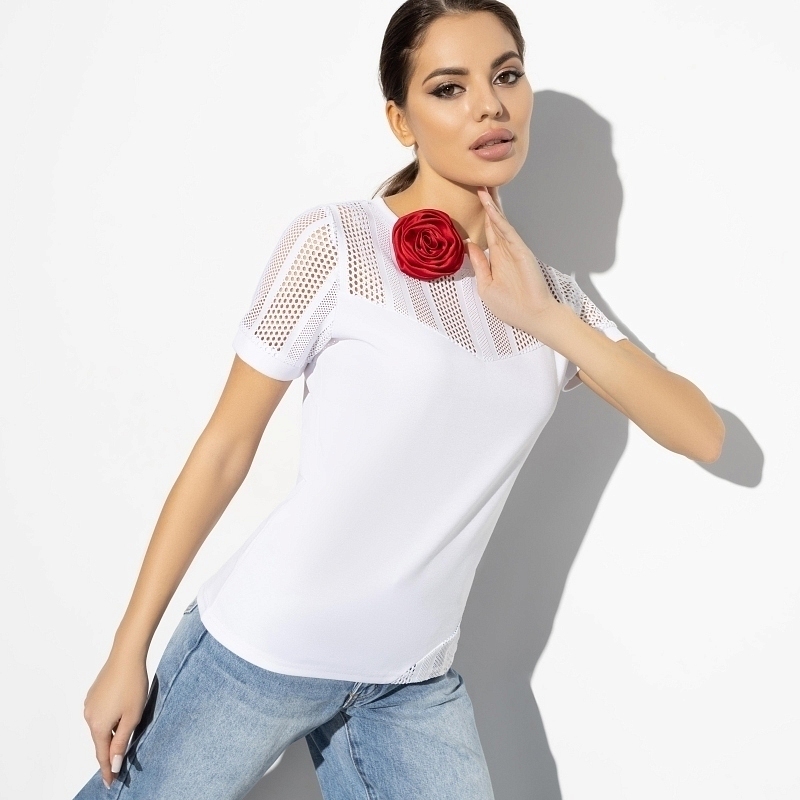 Футболка Мои желания (magic white). Состав: 65% п/э, 30% вискоза, 5% спандекс