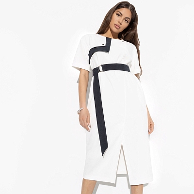 Платье Я онлайн (white style, с поясом) 