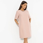 Платье прямого кроя Виртуальные будни (pink)