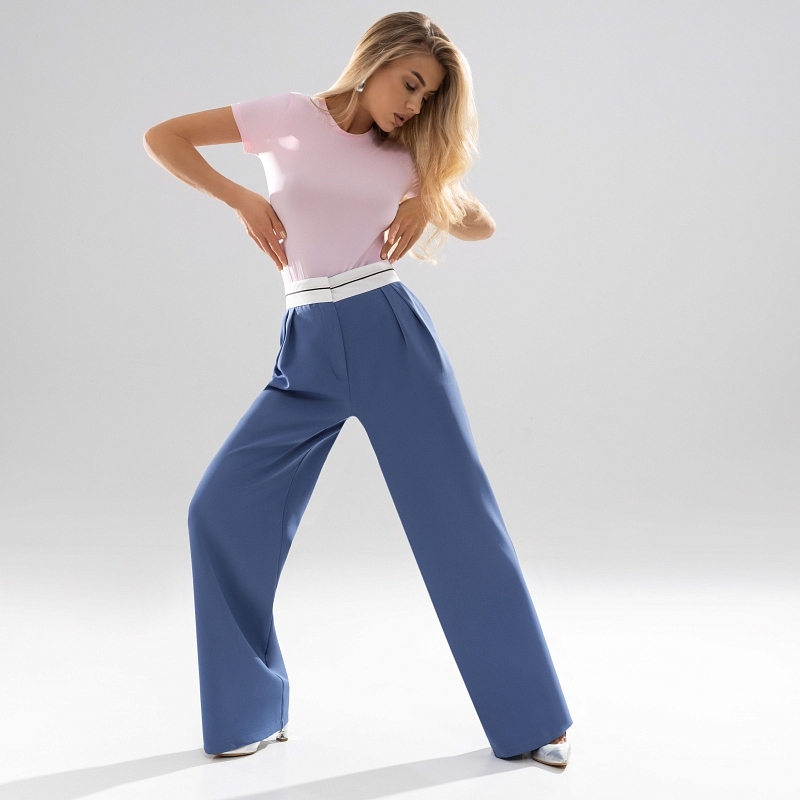 Брюки Стильная действительность (denim happy). Состав: 60% п/э, 37% вискоза, 3% спандекс